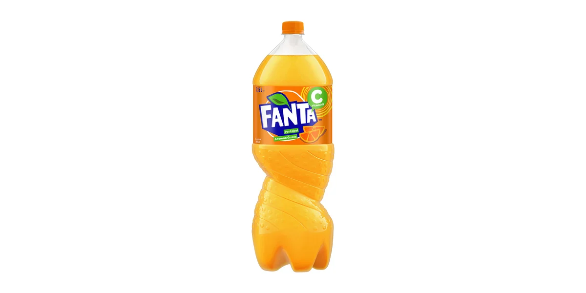 Fanta portakal, 2,5 litre PET şişe